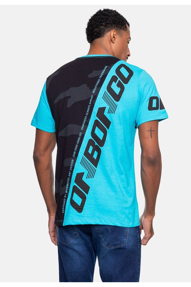Camiseta-Onbongo-Masculina-Ocean-Azul-Turquesa