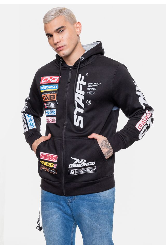 Moletom-Onbongo-Staff-com-Ziper-Preto