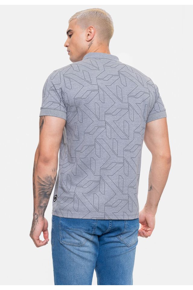 Camisa-Onbongo-Polo-Piquet-Masculina-Power-Cinza-Mescla