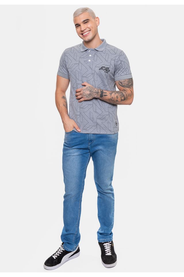 Camisa-Onbongo-Polo-Piquet-Masculina-Power-Cinza-Mescla