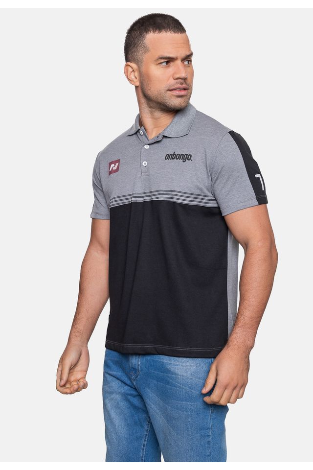 Camisa-Onbongo-Polo-Cinza