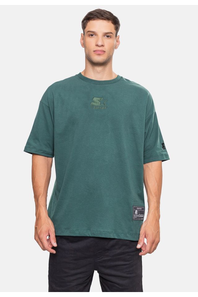 Camiseta-Starter-Oversized-Verde-Teal