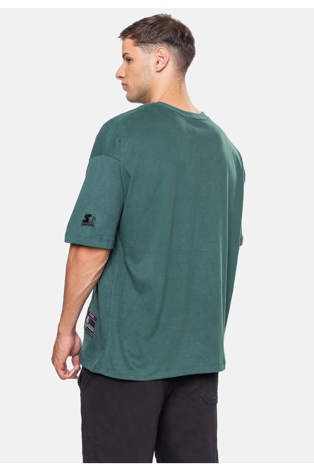 Camiseta-Starter-Oversized-Verde-Teal