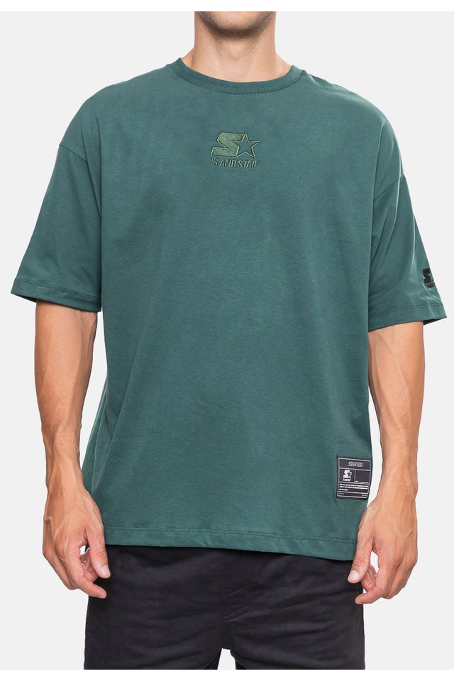 Camiseta-Starter-Oversized-Verde-Teal
