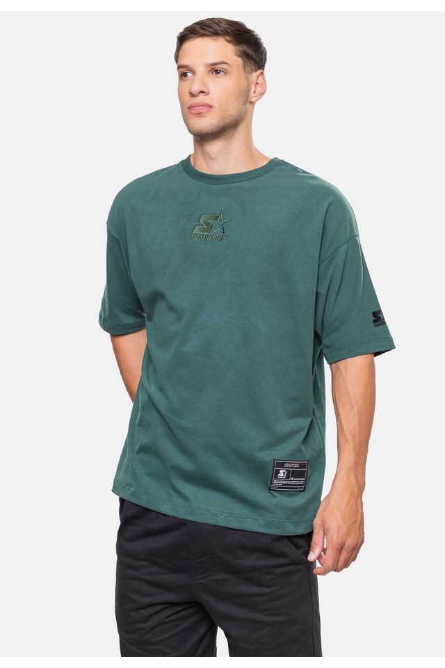 Camiseta-Starter-Oversized-Verde-Teal