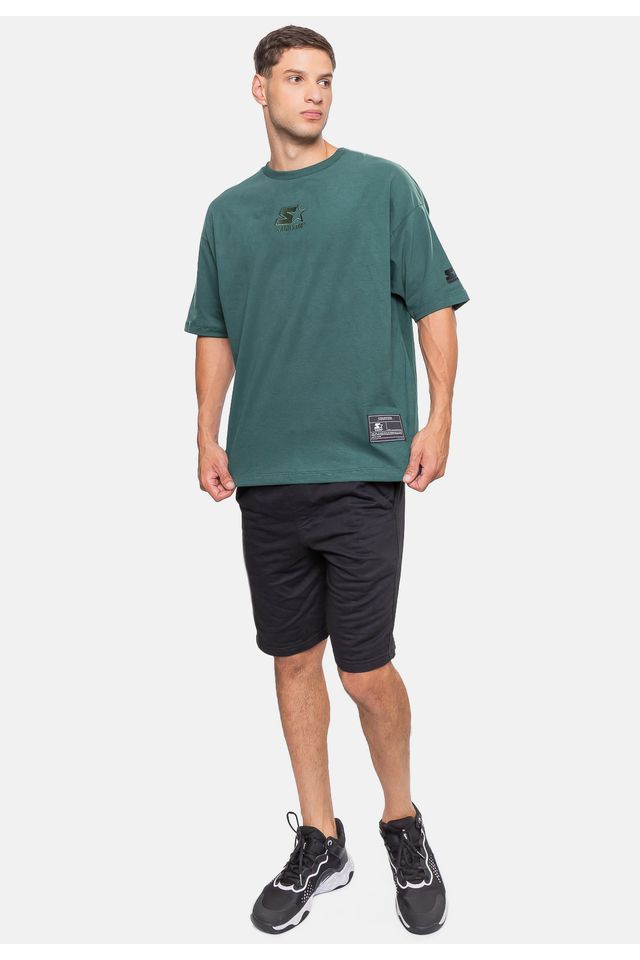 Camiseta-Starter-Oversized-Verde-Teal