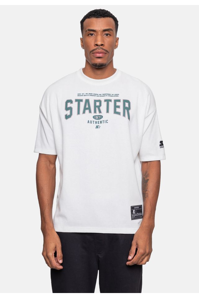 Camiseta-Starter-Since-Oversized-Off-White Camiseta-Starter-Since-Oversized-Off-White