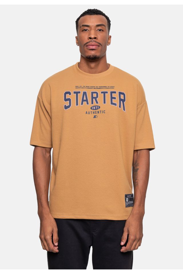 Camiseta-Starter-Since-Oversized-Caramelo
