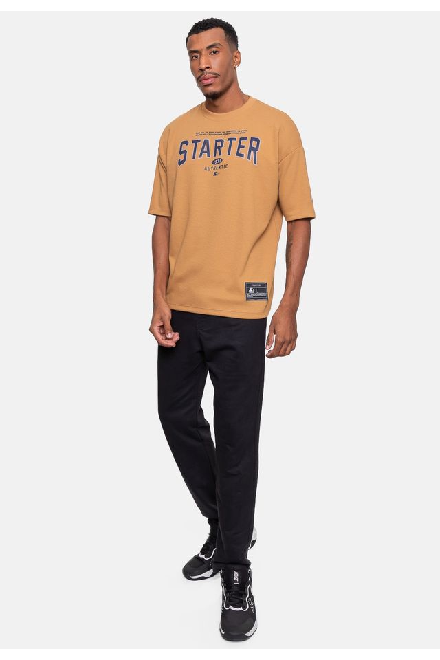 Camiseta-Starter-Since-Oversized-Caramelo