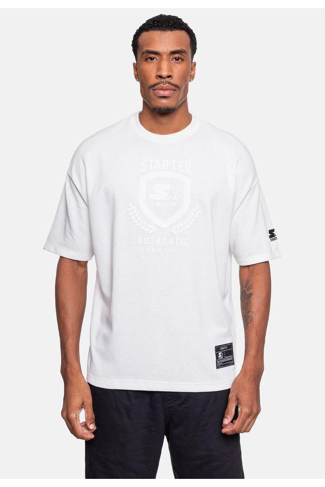 Camiseta-Starter-Oversized-Masculina-Arch-Off-White Camiseta-Starter-Oversized-Masculina-Arch-Off-White