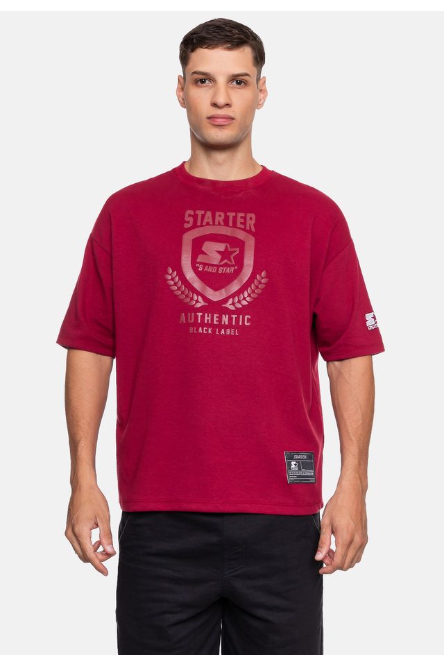 Camiseta-Starter-Oversized-Masculina-Arch-Vinho Camiseta-Starter-Oversized-Masculina-Arch-Vinho