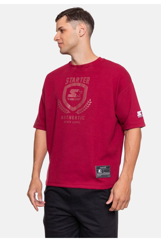 Camiseta-Starter-Oversized-Masculina-Arch-Vinho