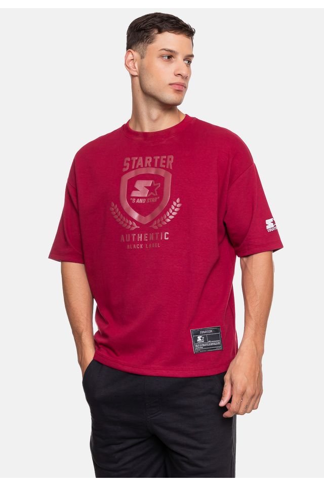 Camiseta-Starter-Oversized-Masculina-Arch-Vinho