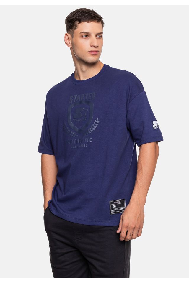 Camiseta-Starter-Oversized-Masculina-Arch-Azul-Marinho