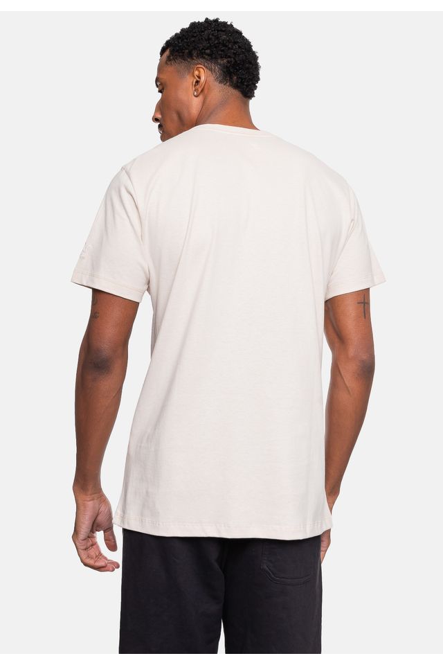 Camiseta-Starter-Logo-Bege-Dente-de-Leao