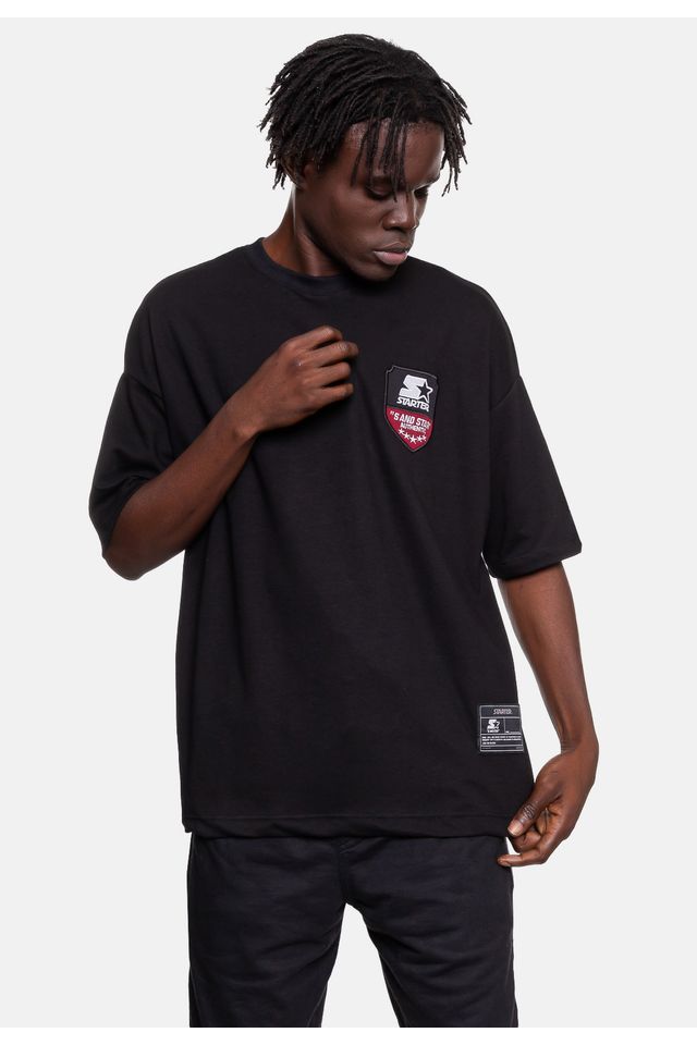 Camiseta-Starter-Coat-Preta