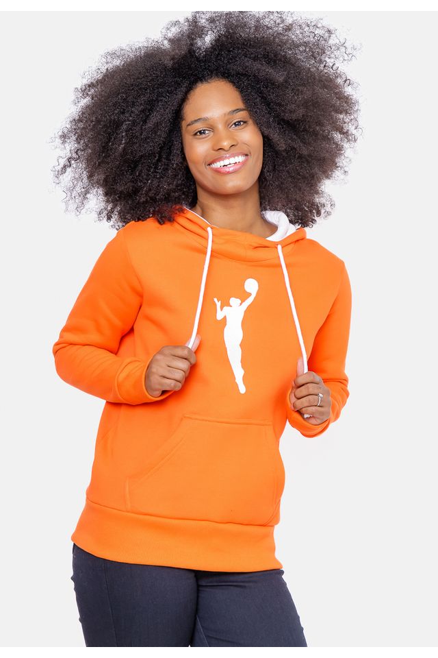 Moletom-NBA-Feminino-Fechado-Com-Capuz-Jumpman-Laranja