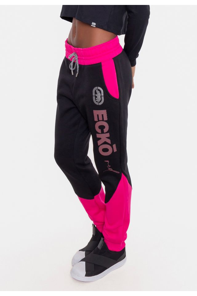 Calca-Ecko-Feminina-Moletom-Rosa Calca-Ecko-Feminina-Moletom-Rosa