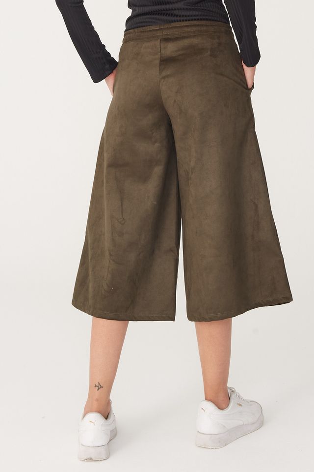 Calca-Ecko-Feminina-Pantacourt-Verde-Militar