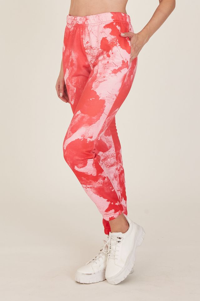 Calca-Onbongo-Feminina-Moletom-Tie-Dye-Vermelha-Mescla