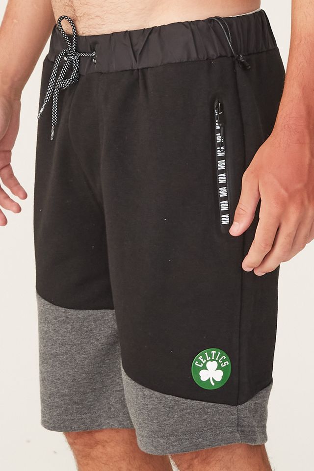 Bermuda-NBA-Moletom-Boston-Celtics-Preta
