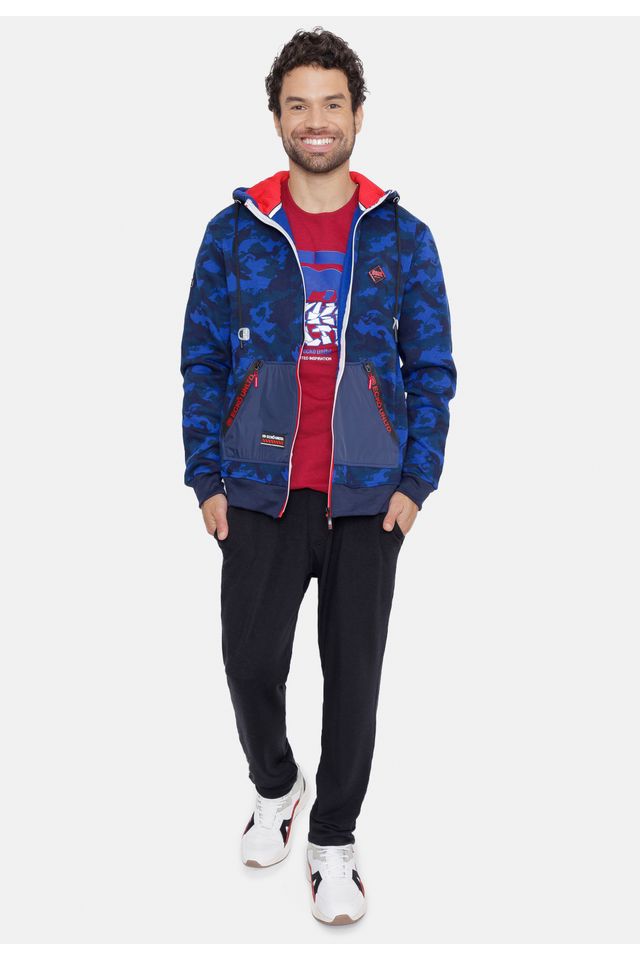 Moletom-Ecko-Aberto-Com-Capuz-Camuflado-Azul-Marinho