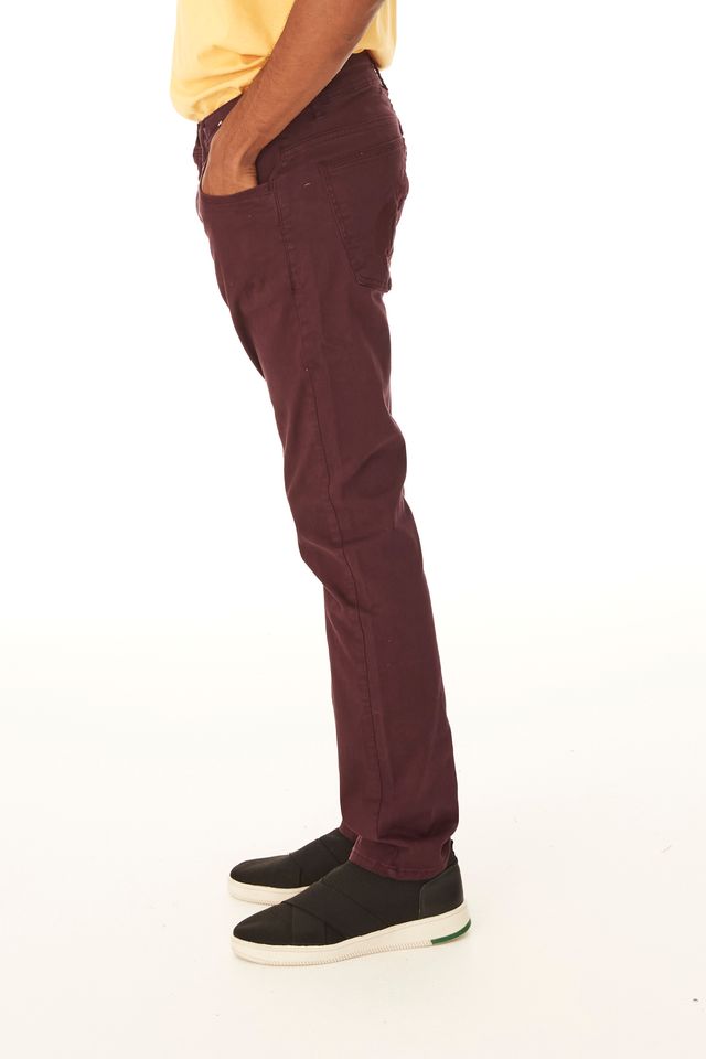 Calca-Ecko-Color-Slim-Vinho