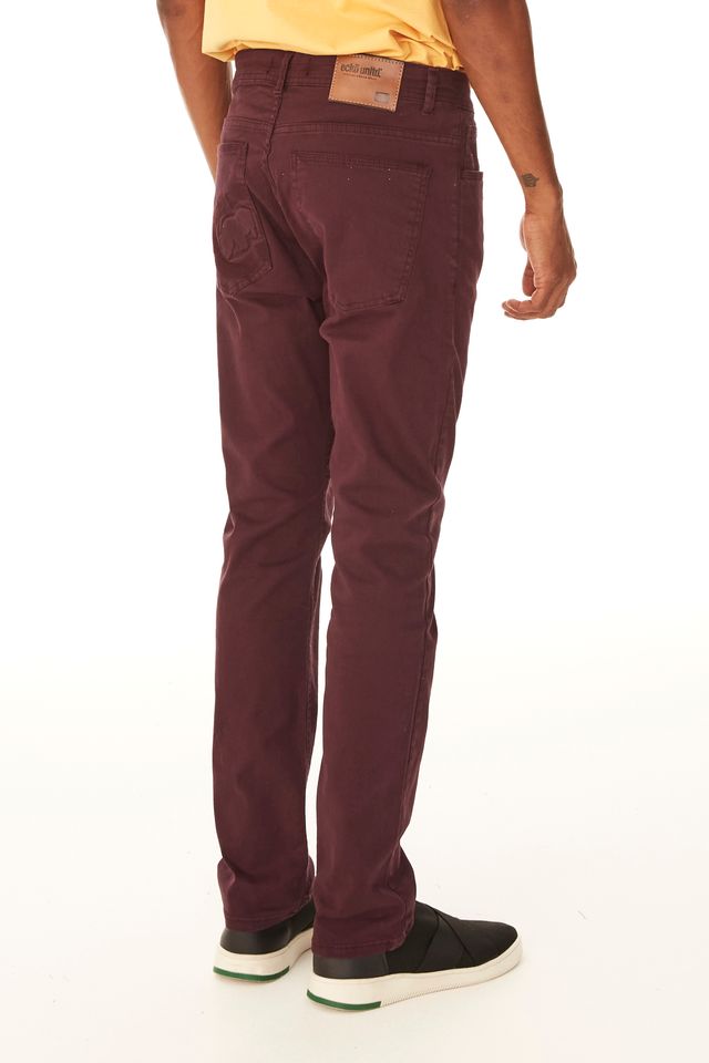 Calca-Ecko-Color-Slim-Vinho