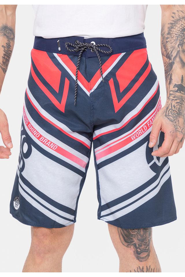 Boardshort-Ecko-Rain-Azul-Marinho-e-Laranja