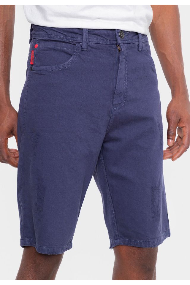 Bermuda-Ecko-Color-Slim-Azul
