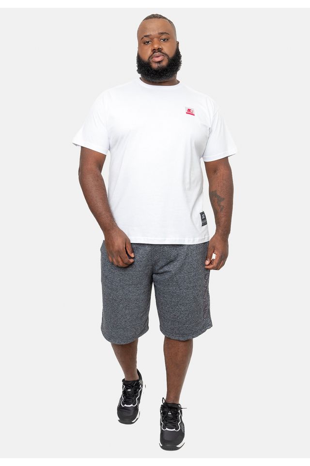 Bermuda-Onbongo-Moletom-Plus-Size-Preta-Mescla Bermuda-Onbongo-Moletom-Plus-Size-Preta-Mescla