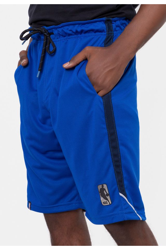 Bermuda-NBA-Sintetica-Silver-Logo-Azul