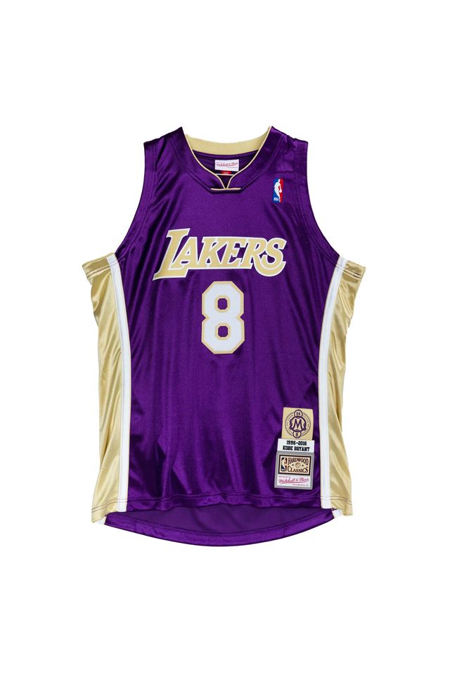 Regata-Mitchell---Ness-Hardwood-Classics-Authentic-Swingman-Jersey-Los-Angeles-Lakers-1996-2016-Kobe-Bryant-Roxa