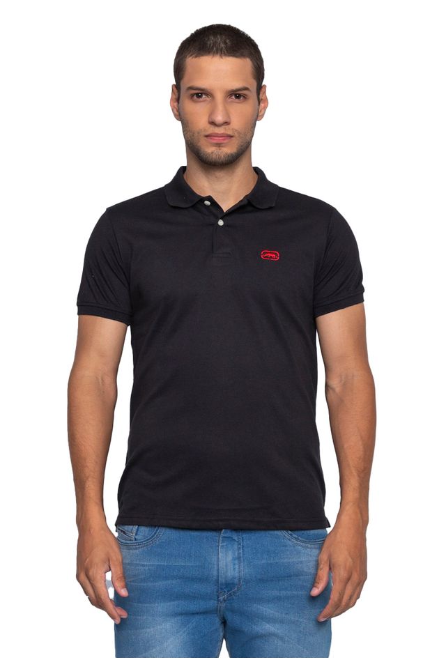 Camisa-Ecko-Polo-Piquet-Preta