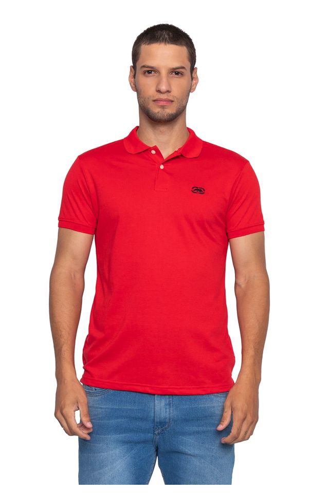 Camisa-Ecko-Polo-Piquet-Vermelha
