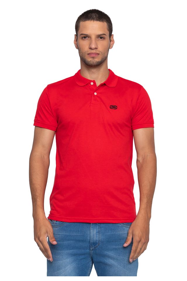 Camisa-Ecko-Polo-Piquet-Vermelha