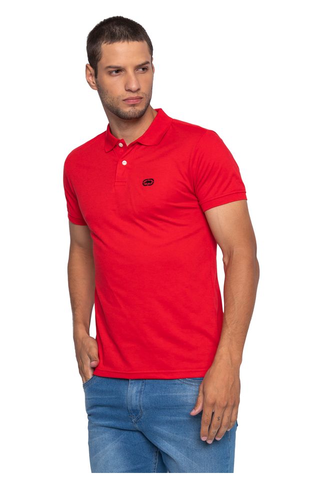 Camisa-Ecko-Polo-Piquet-Vermelha