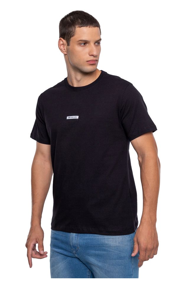 Camiseta-Ecko-Estampada-Preta