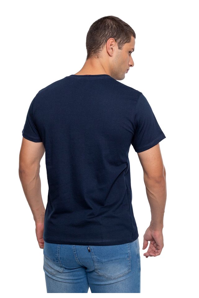 Camiseta-Ecko-Estampada-Azul-Marinho