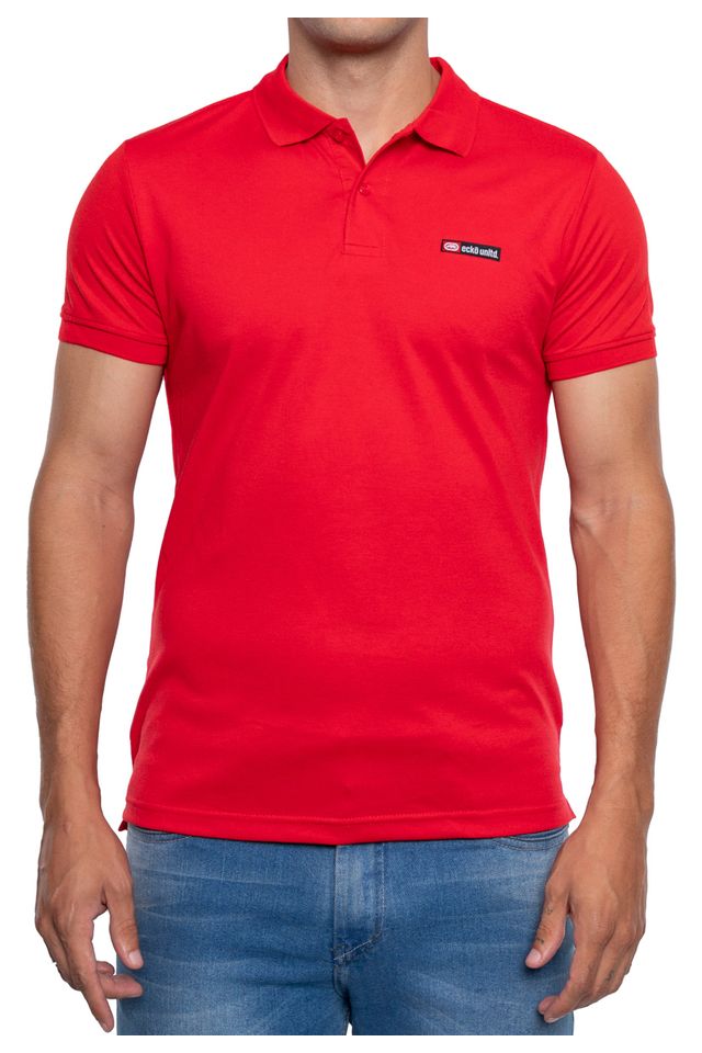 Camisa-Ecko-Polo-Piquet-Vermelha