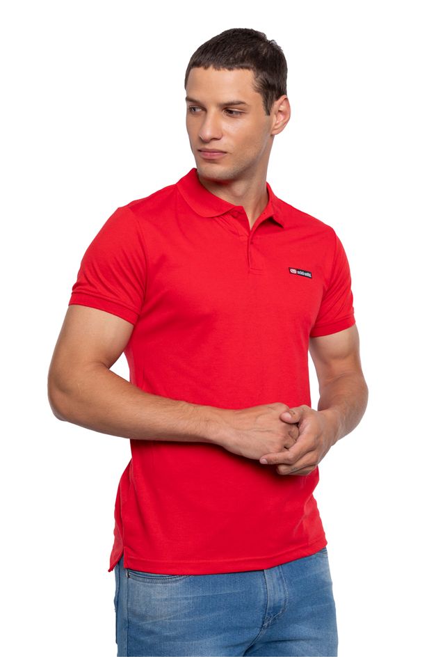 Camisa-Ecko-Polo-Piquet-Vermelha