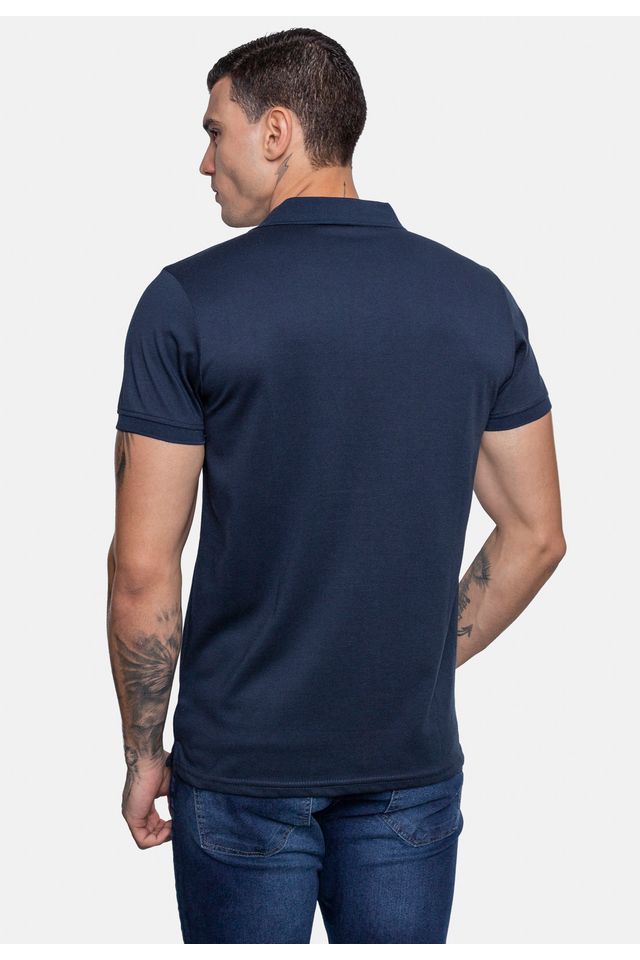 Camisa-Fatal-Polo-Piquet-Azul-Marinho