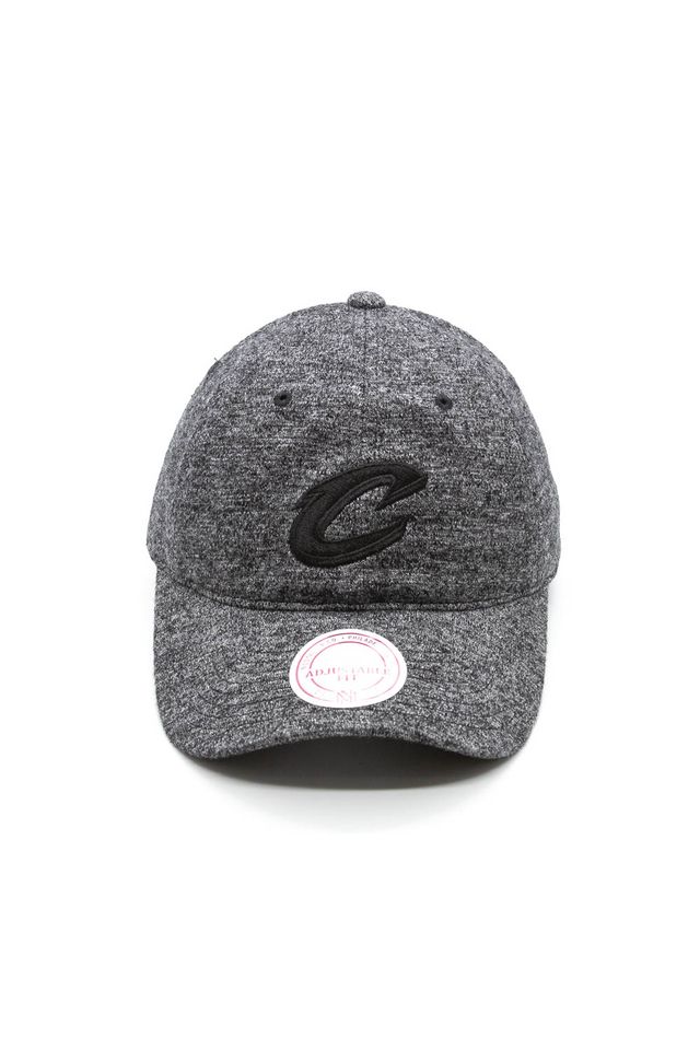 Bone-Mitchell---Ness-NBA-Aba-Curva-Strapback-Cleveland-Cavaliers-Cinza Bone-Mitchell---Ness-NBA-Aba-Curva-Strapback-Cleveland-Cavaliers-Cinza