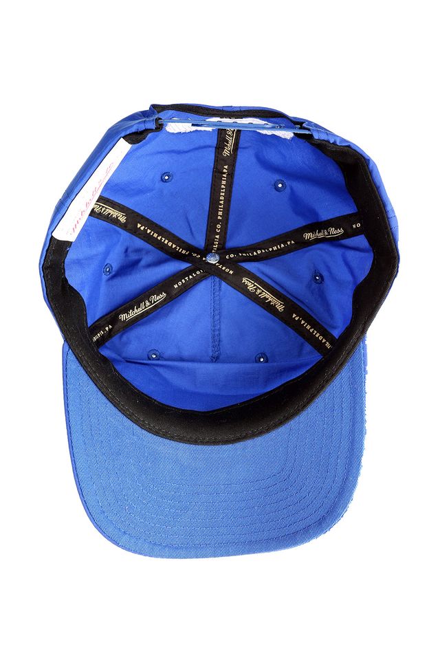 Bone-Mitchell---Ness-Aba-Curva-Snapback-Branded-Azul