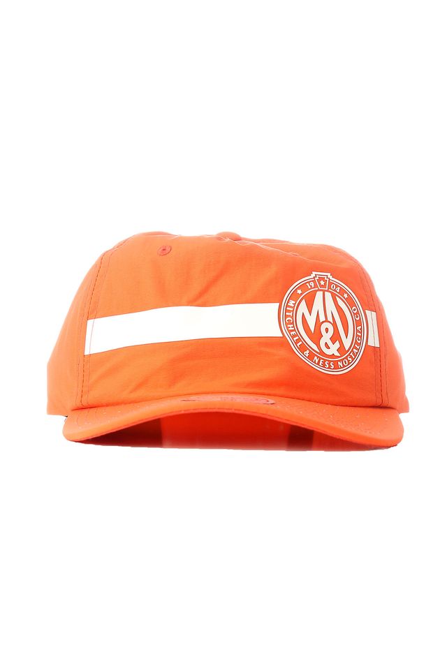 Bone-Mitchell---Ness-Aba-Curva-Snapback-Branded-Laranja Bone-Mitchell---Ness-Aba-Curva-Snapback-Branded-Laranja