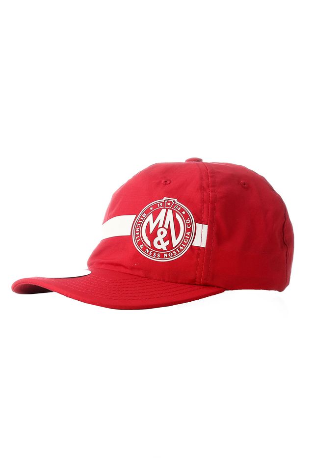 Bone-Mitchell---Ness-Aba-Curva-Snapback-Branded-Vermelho