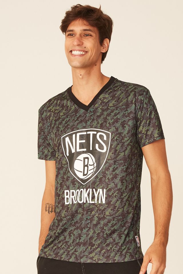 Camiseta-NBA-Especial-Estampada-Brooklyn-Nets-Preta