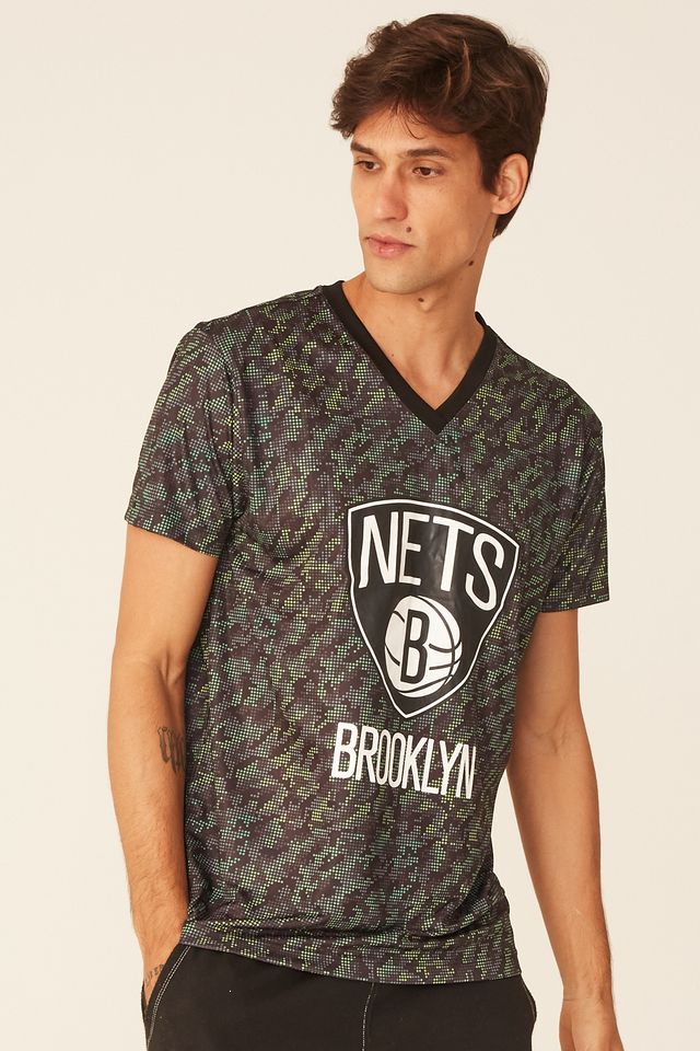 Camiseta-NBA-Especial-Estampada-Brooklyn-Nets-Preta