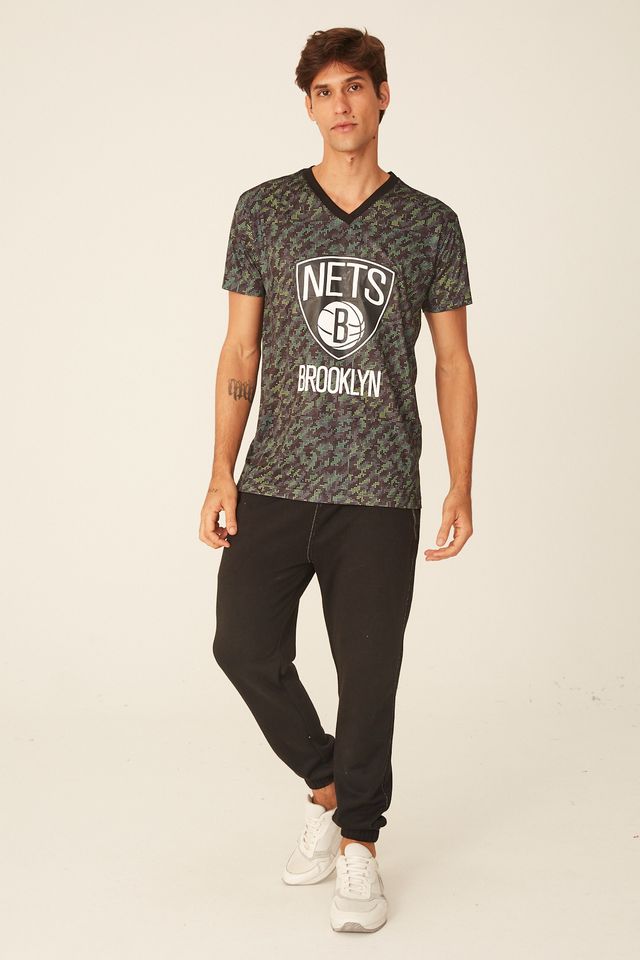 Camiseta-NBA-Especial-Estampada-Brooklyn-Nets-Preta