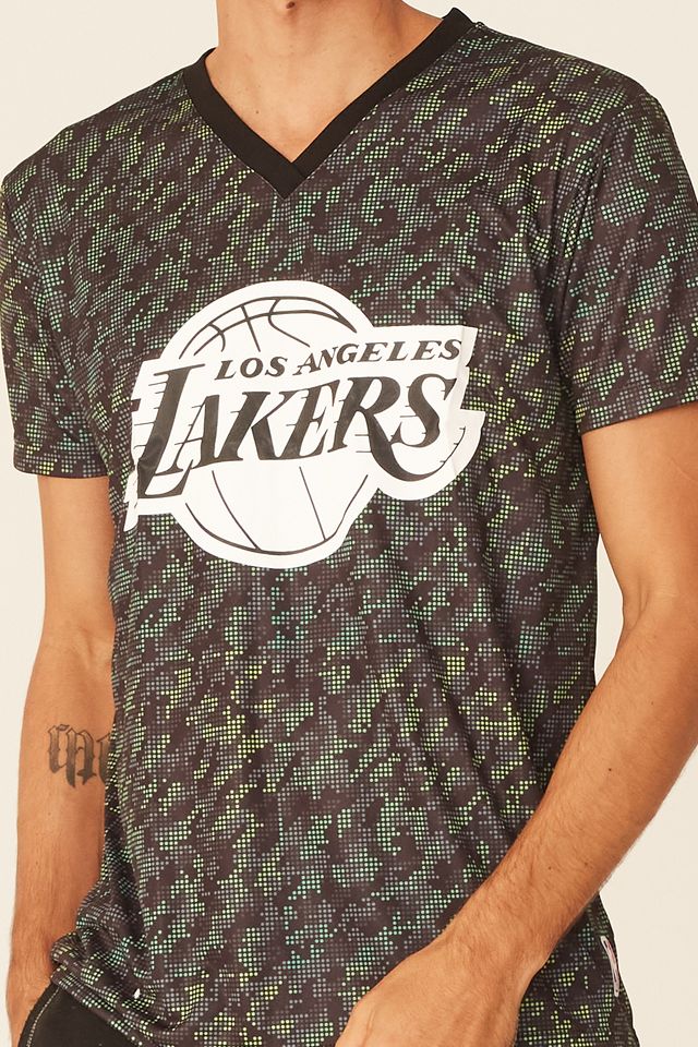 Camiseta-NBA-Especial-Los-Angeles-Lakers-Casual-Preta